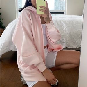 Aritzia TNA Boyfriend Zip Up Hoodie